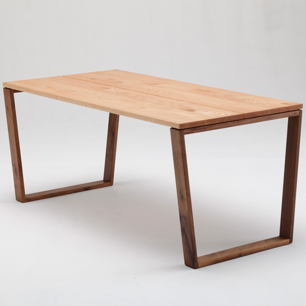 M-table／kitoki/若葉家具/ウォールナット材/オーク材/テーブル