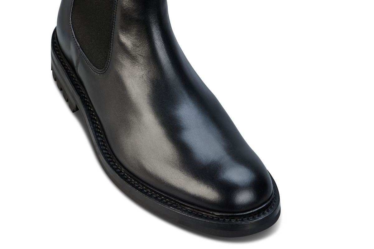 Stephen Low Chelsea Boot - Black Calf – R E Tricker Ltd