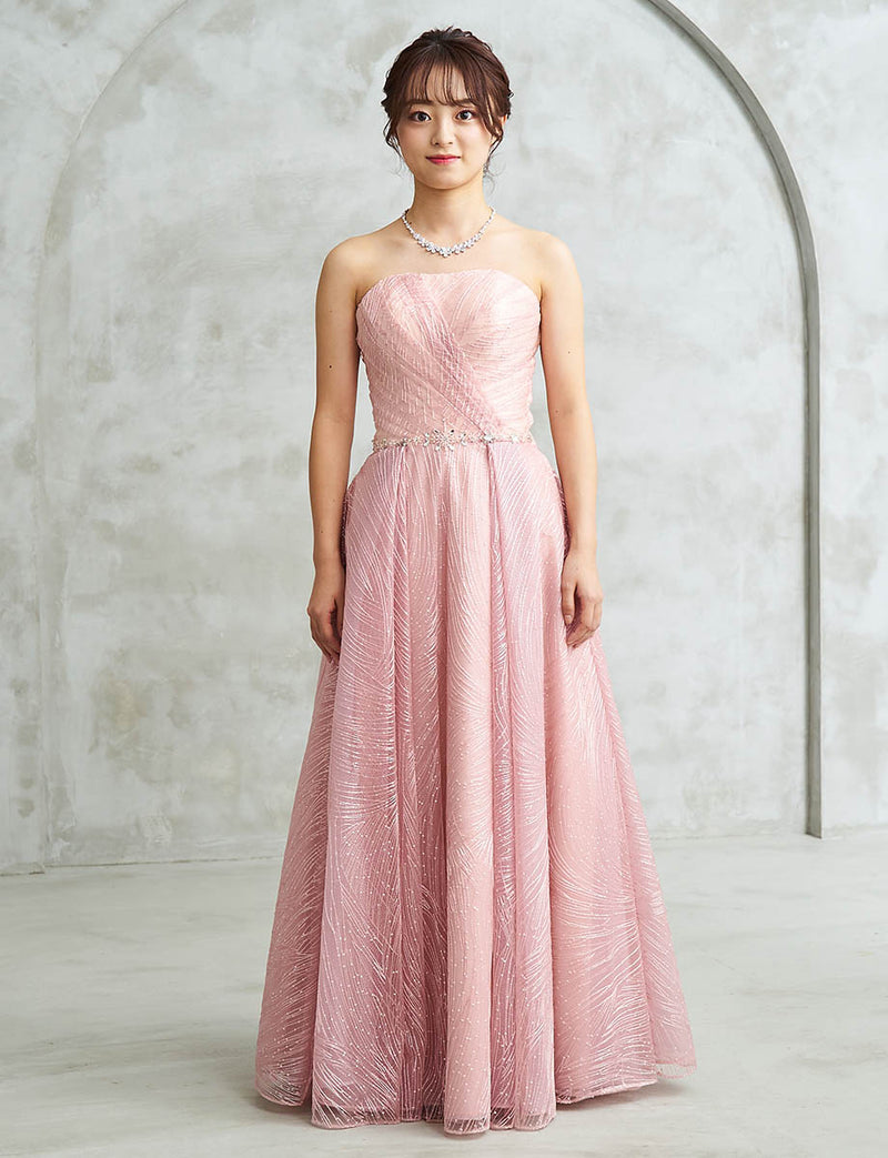 演奏会ドレス・ステージドレスにお薦めモーヴピンクロングドレス｜Fine