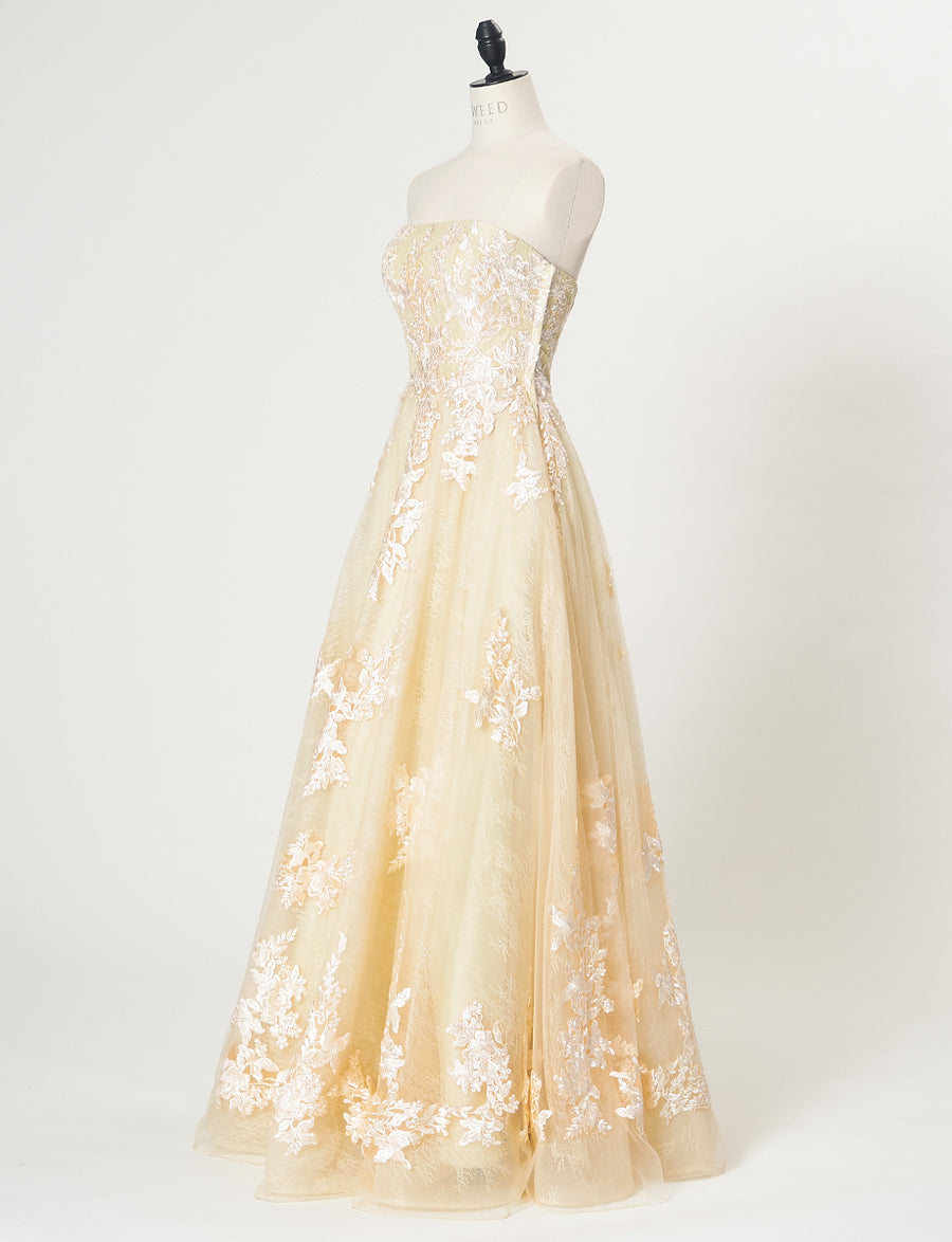 シャンパンゴールド 演奏会ドレス・ステージドレスにお薦めロング