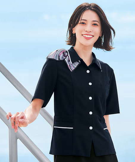 全2色】オーバーブラウス（ニット・接触冷感・吸汗速乾・消臭・エコ