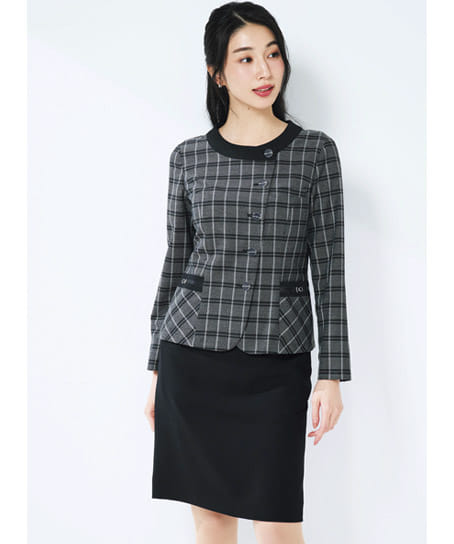 ソフトジャケット（オックスチェック/消臭テープ・エコ素材） AJ0272