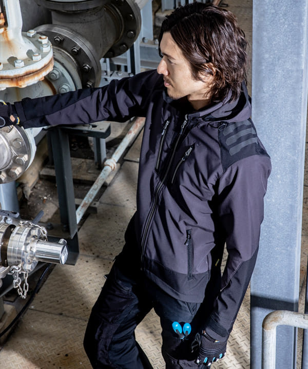 全3色】ブラックラダーソフトシェルジャケット(防水・防風) ※在庫限り