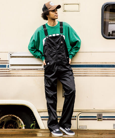 Dickies】ディッキーズT/Cストレッチオーバーオール（男女兼用） D-769