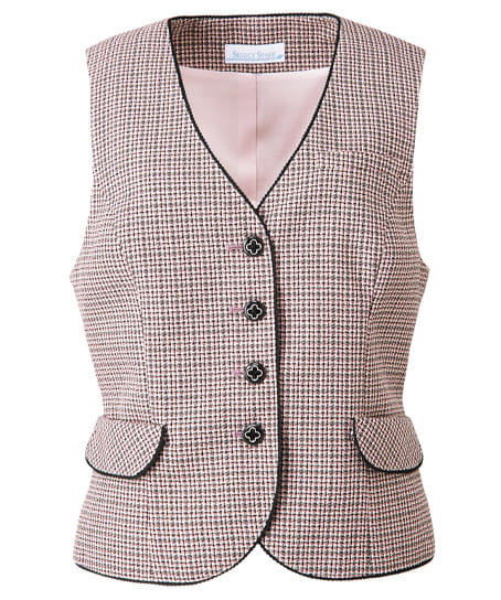全2色】ベスト（ツイーディミニチェック） SA290V | 事務服・会社制服