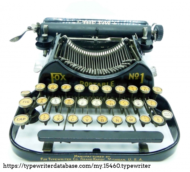 1919 Fox Portable 1 on the Typewriter Database