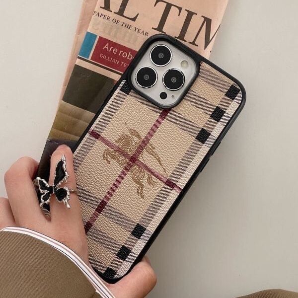 Burberry Style iPhone Case for 12 13 14 15 16 Pro Max Series