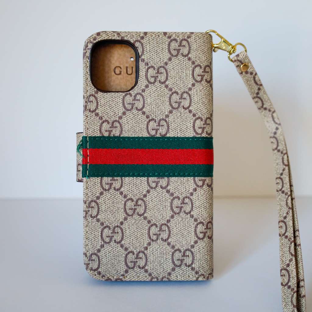 Gucci Wallet iPhone Case Beige Leather | uCaseSpot