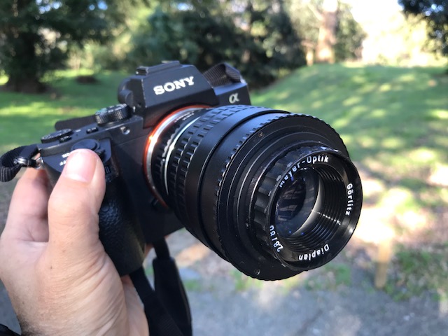 Diaplan 80mm f2.8, Meyer-Optik Gorlitz : 泡ボケできるかな？②