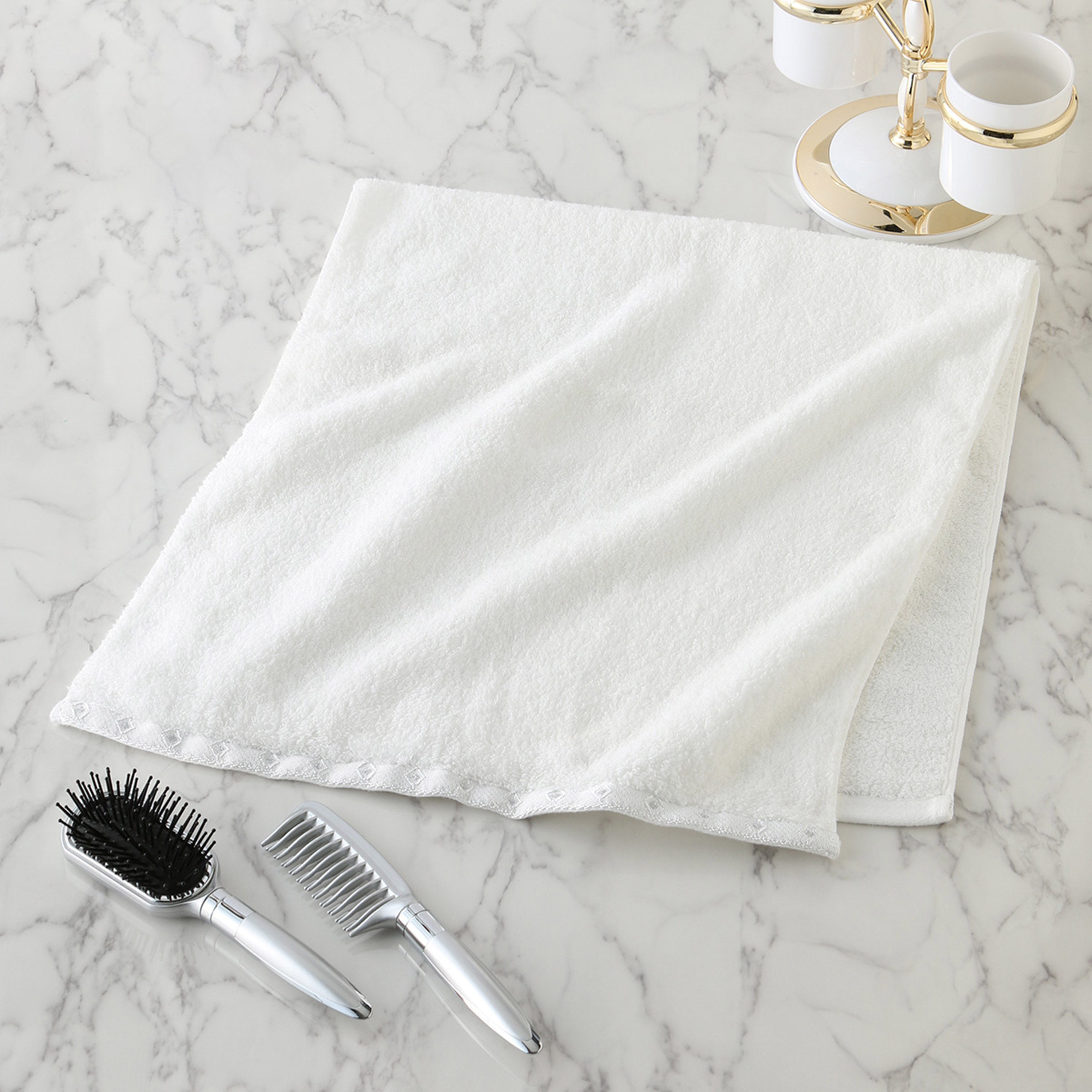 繊維の宝石海島綿「ジュエル」 フェイスタオル（9212F024）-海島綿