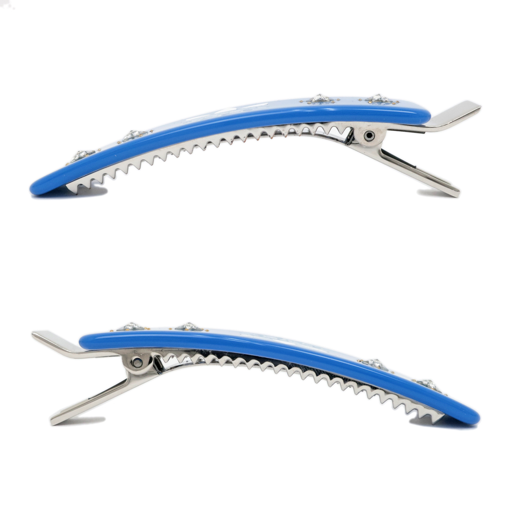 名東】【GUCCI】グッチ アディダス コラボ ヘアクリップ ブルー