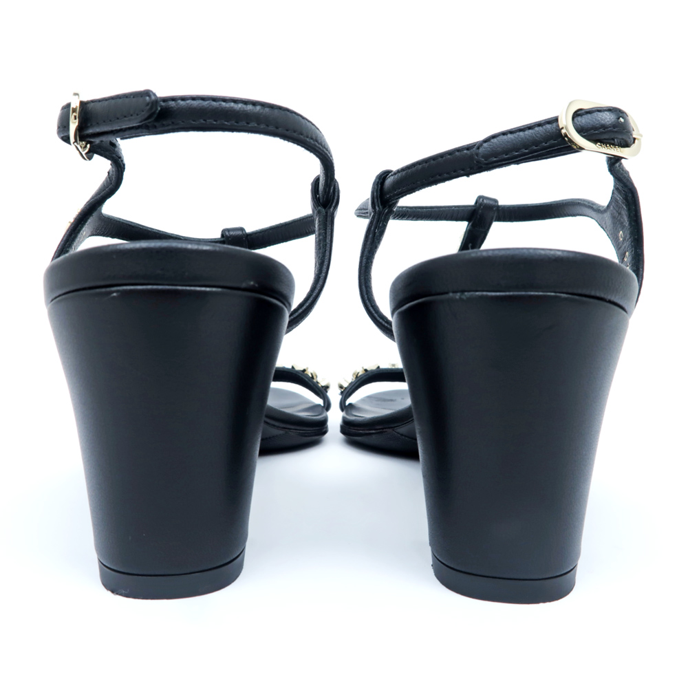名東】【CHANEL】シャネル ストラップサンダル G36122 ブラック BK