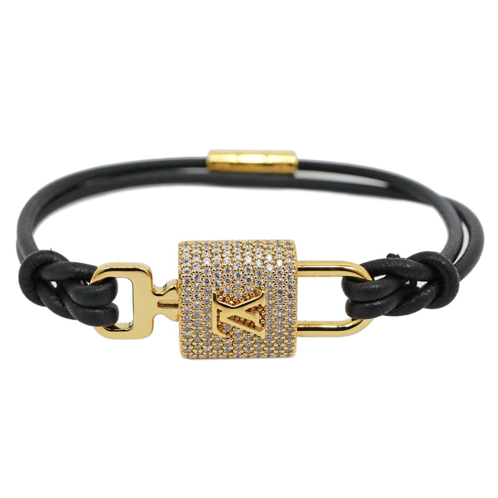 名東】【LOUIS VUITTON】ルイヴィトン ブレスレット LV パドロック