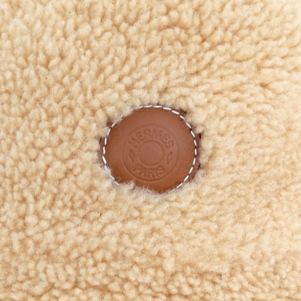 名東】【HERMES】エルメス フォーブ ムートン バケットハット 帽子