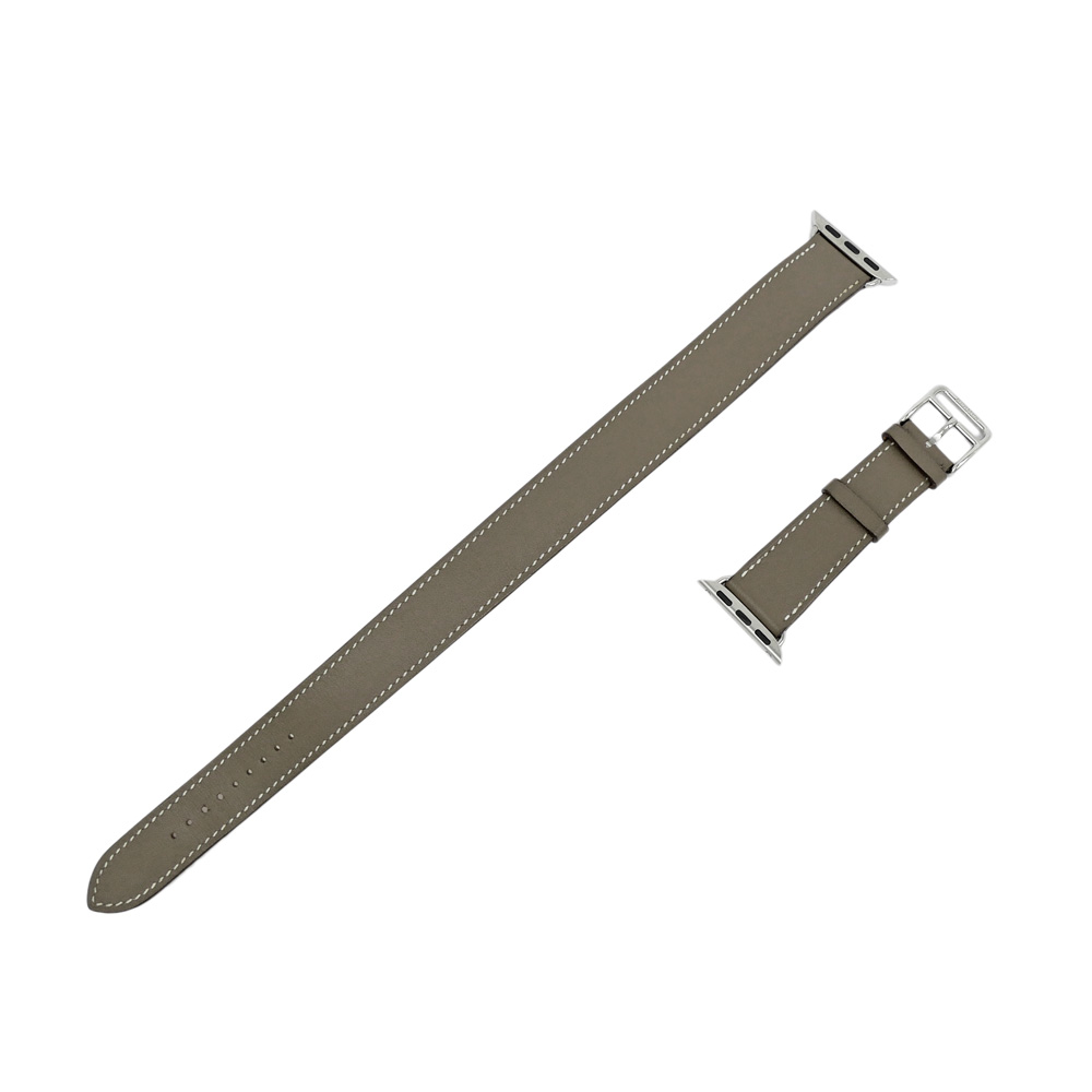 名東】【HERMES】エルメス ベルト ドゥブルトゥール エトゥープ