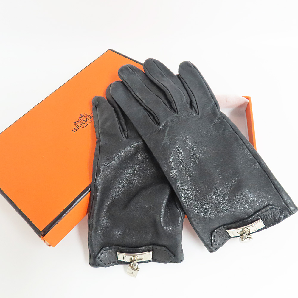 名古屋】【HERMES】エルメス ケリー レザーグローブ 手袋 ラム