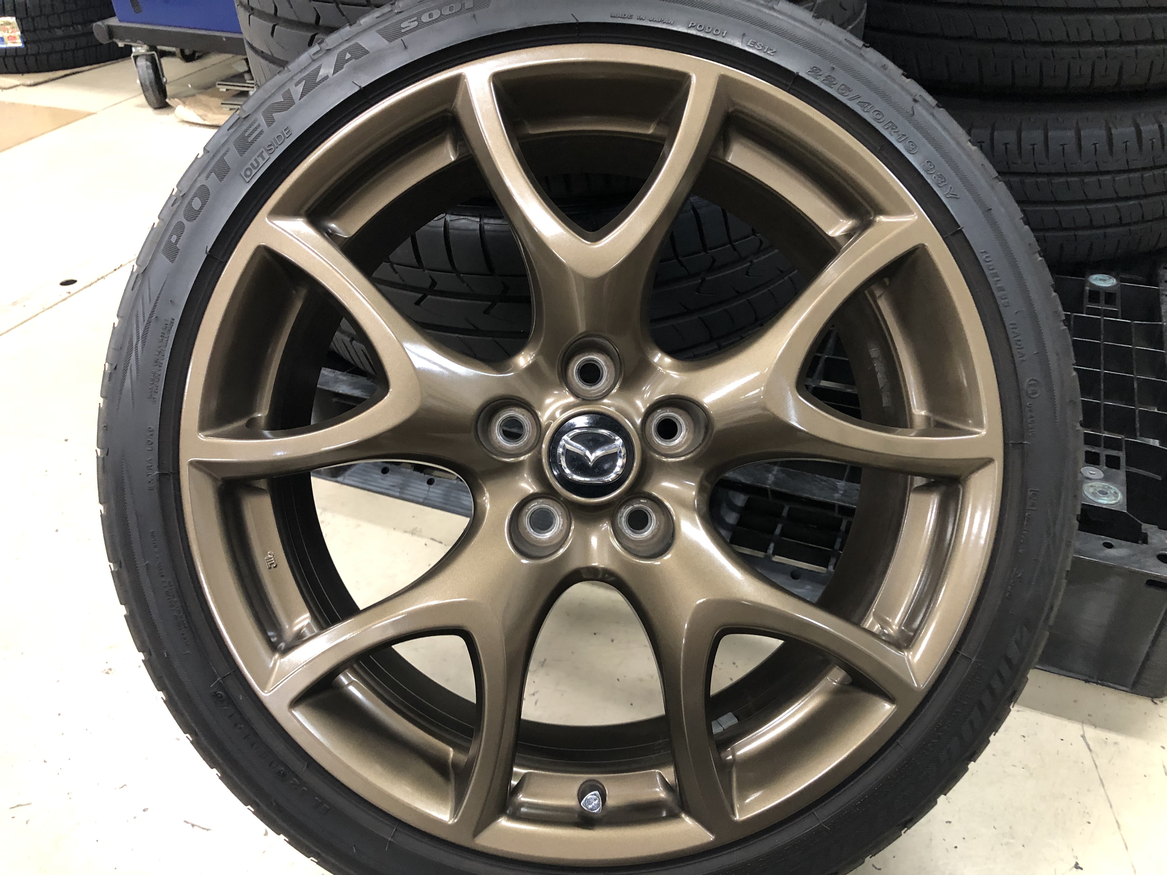 純正ホイールも買取ります！マツダ RX8 スピリットR純正19インチ