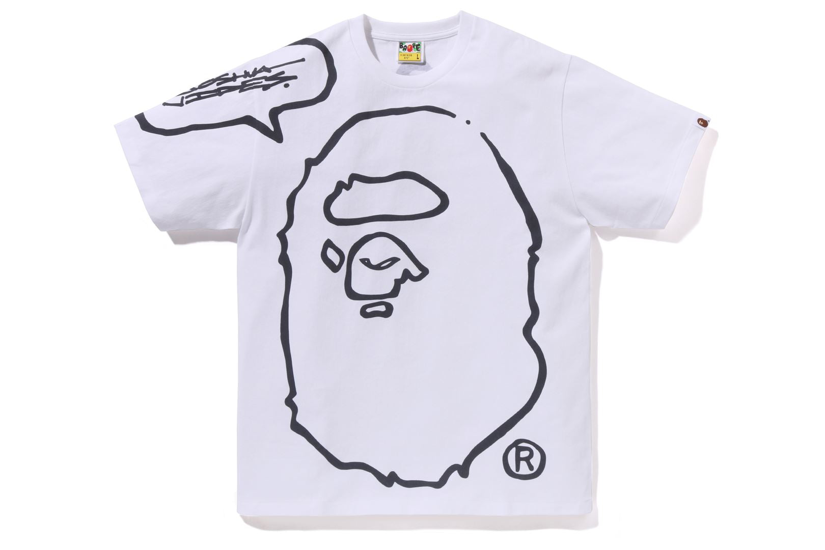 A BATHING APE® BAPE X Joshua Vides Ape Head Tee | Bape official