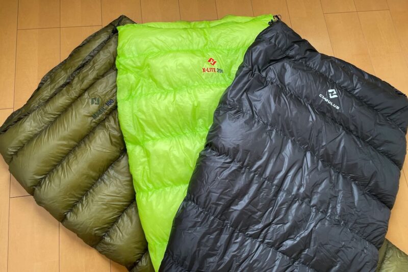 ULにおすすめのキュムラスのシュラフ(MAGIC100｜X-LITE200)を比較 - UL