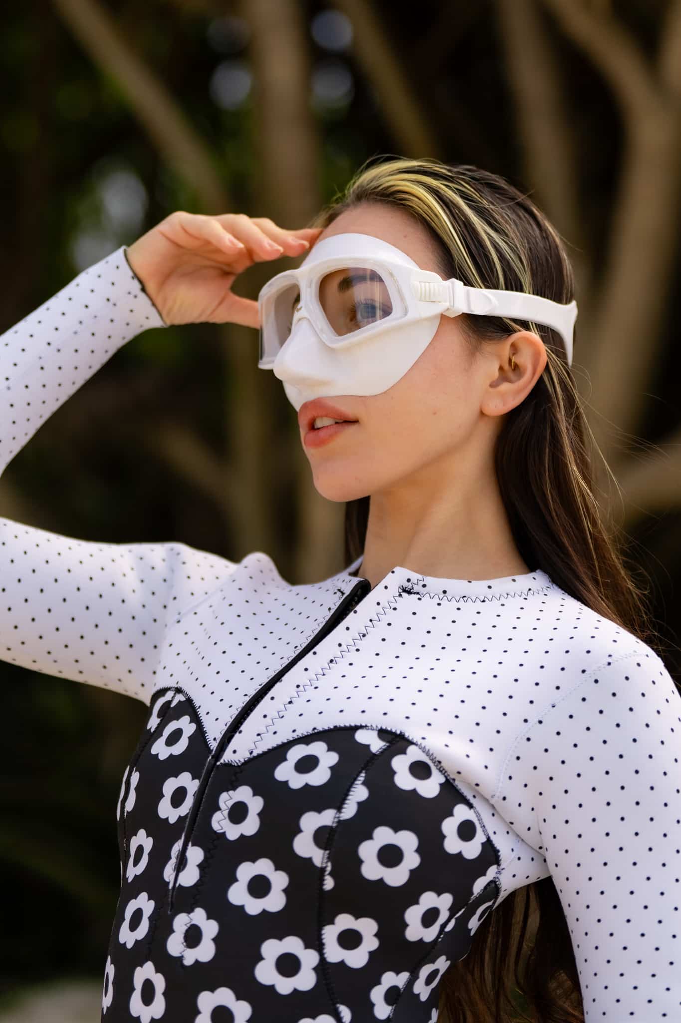 UMMY フリーダイビングマスク Beach （ビーチ） 全3色 ブラック