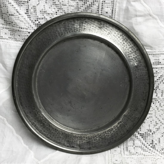 アンティーク ピュータートレイ プレート（uoo1365） - アンティーク