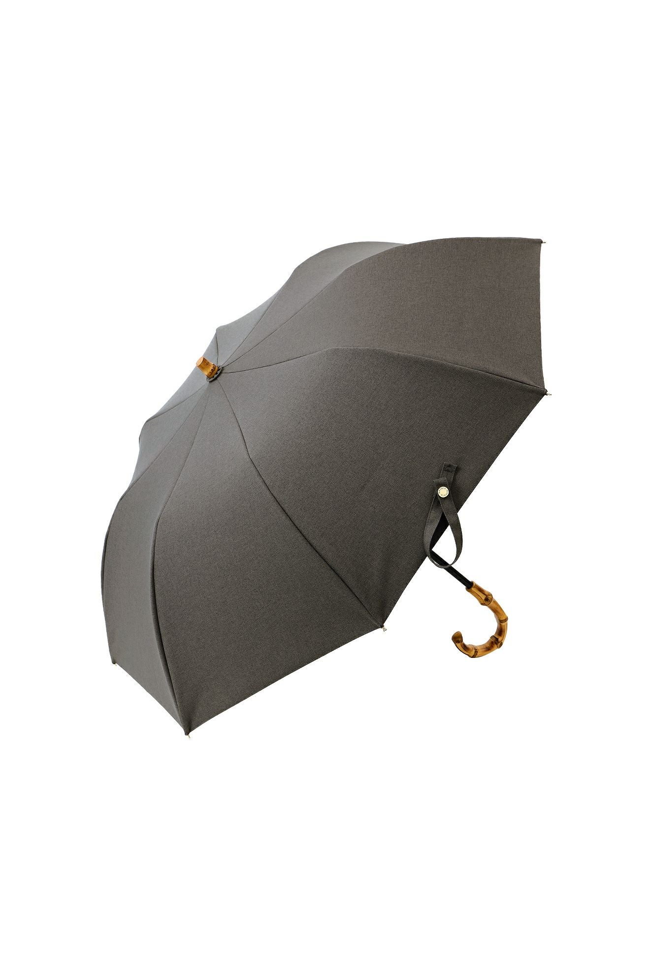 完全遮光100% 2段EASY 折りたたみ日傘/シャンブレー(50㎝)