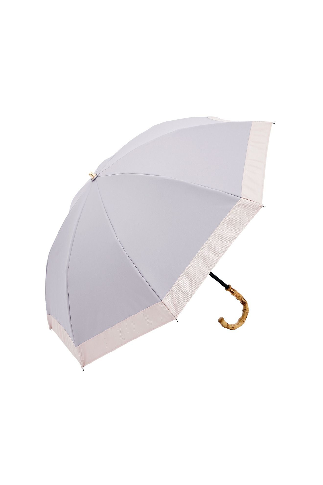 完全遮光100% 2段2WAY 折りたたみ日傘/バイカラー(50cm)