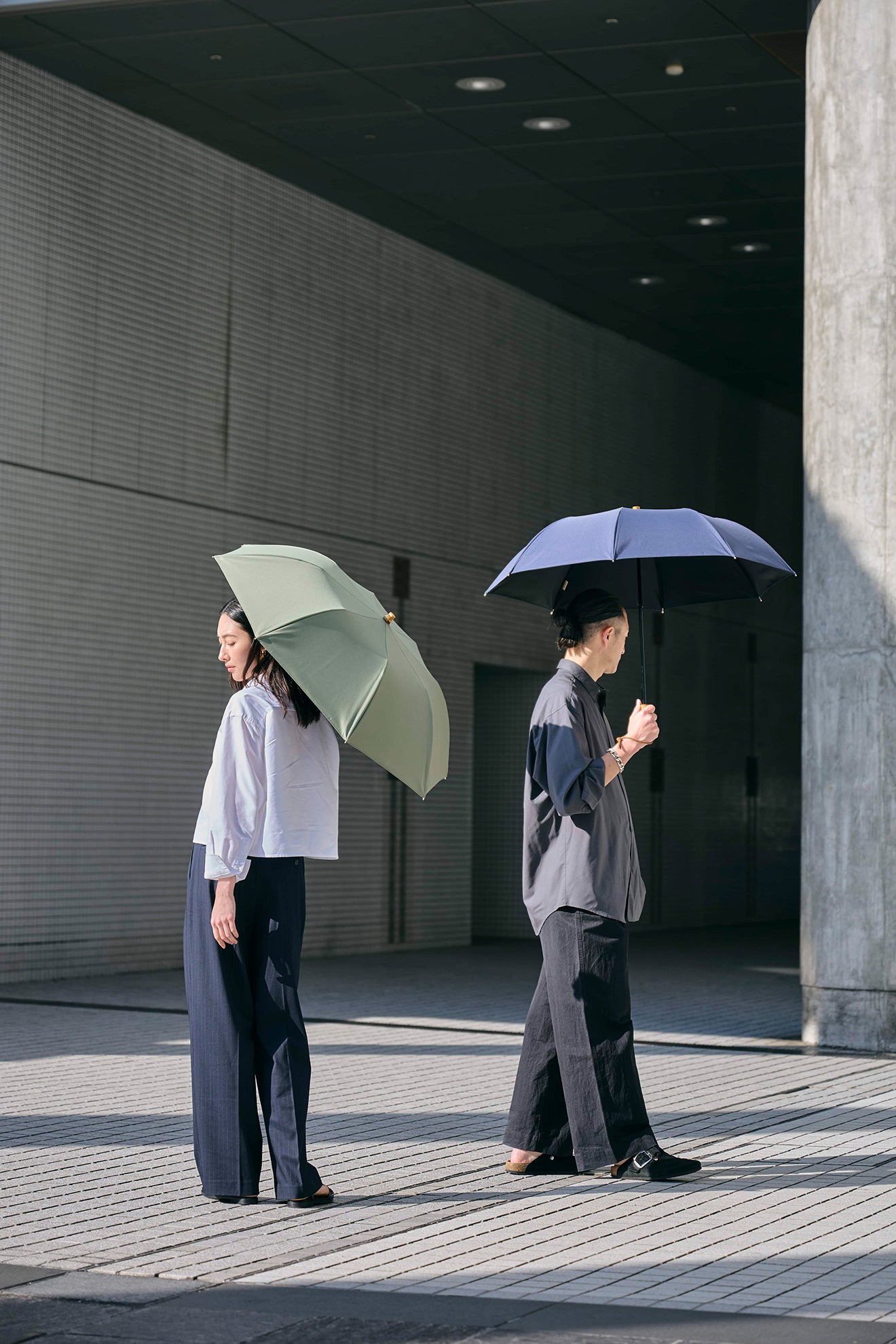 2段EASY 折りたたみ日傘/ニュートラル(55cm) レビュー | untule（アン