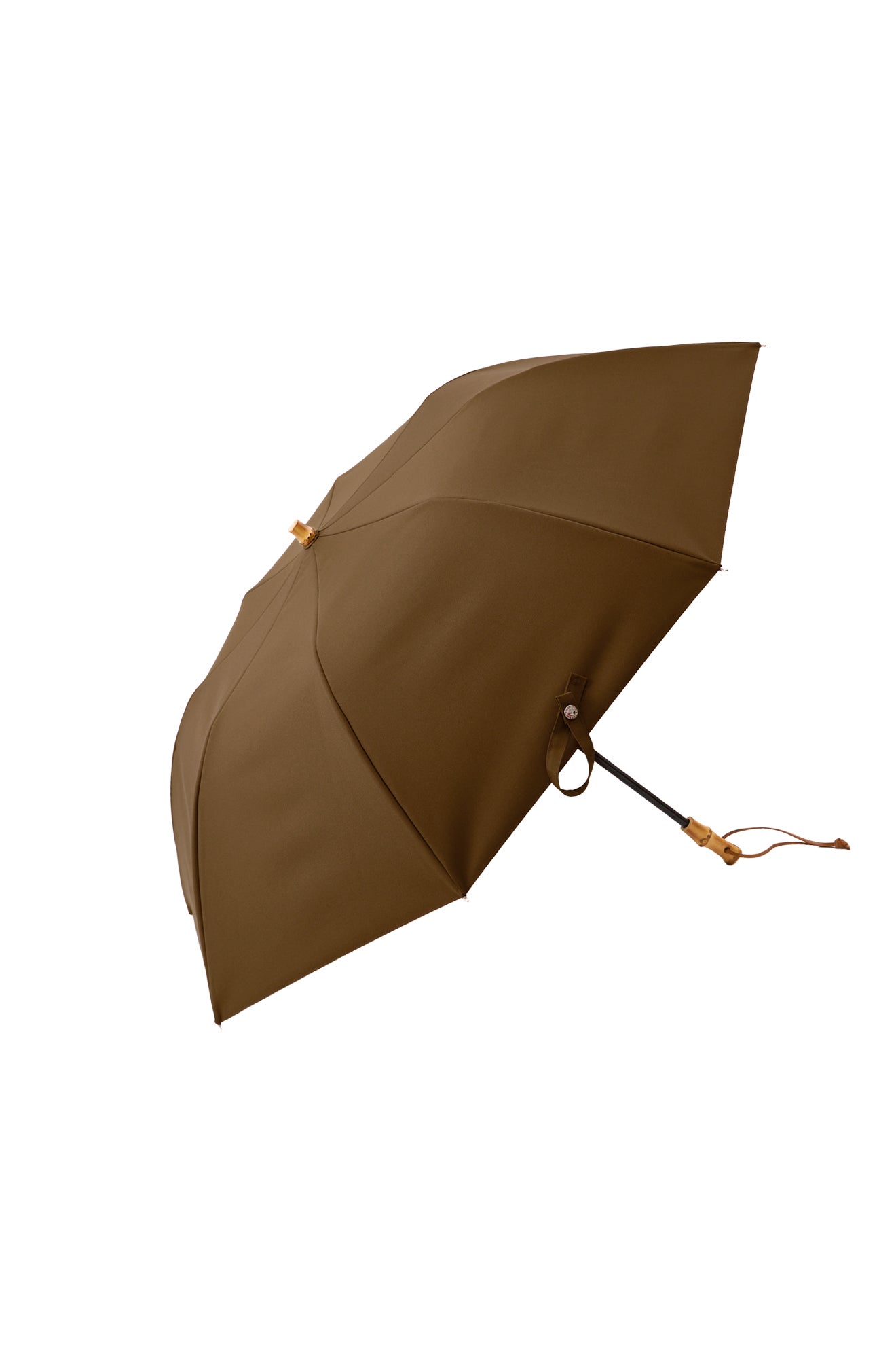 完全遮光100% 2段EASY 折りたたみ日傘/ニュートラル(55cm)