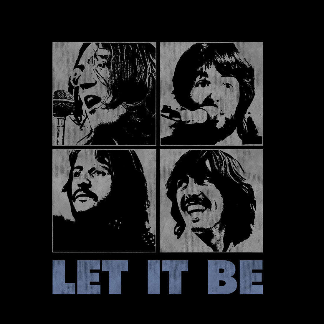 Let It Be Distressed T-Shirt - The Beatles Official Store