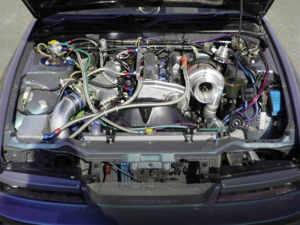 650馬力!CA18改T88ビッグシングルタービンVプロ制御!S13日産シルビア