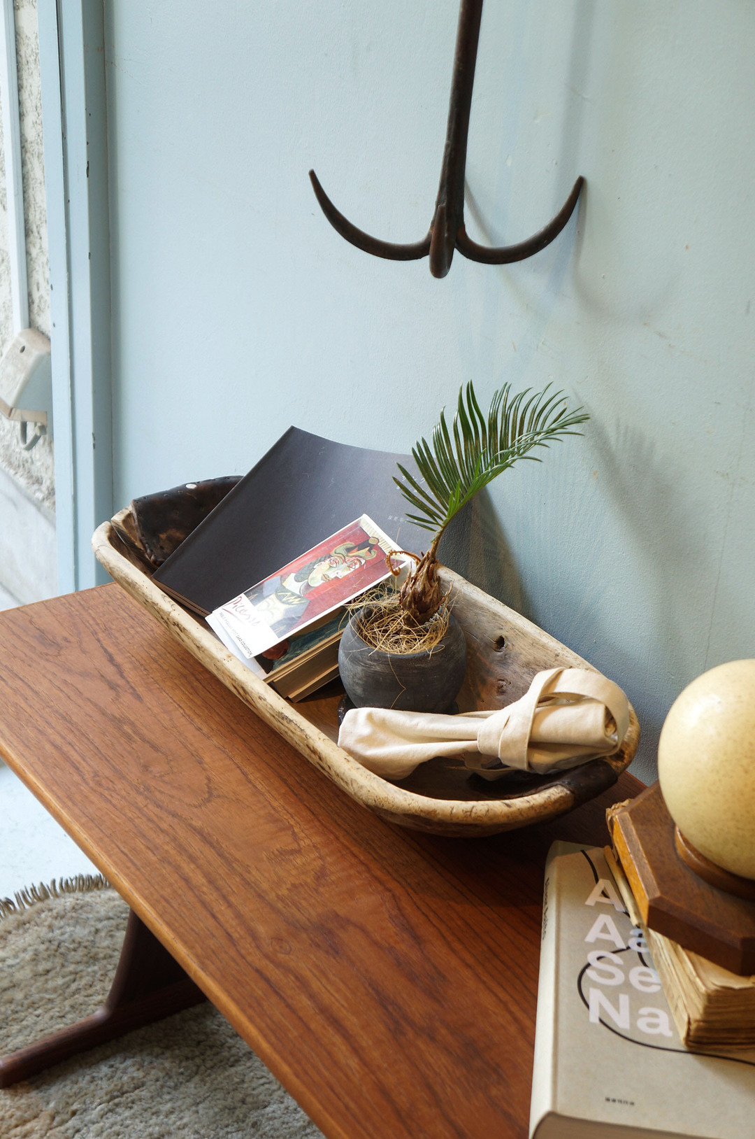 アンティーク こね鉢 木製 古道具 シャビー ブロカント アフリカ