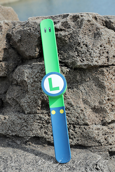 ニンテンドーワールド必須アイテム パワーアップバンドに名前を入れ