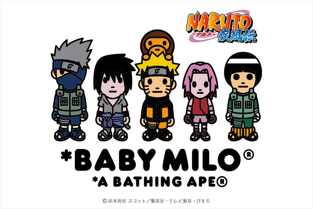 A BATHING APE® x NARUTO & BORUTO】11月17日発売予定