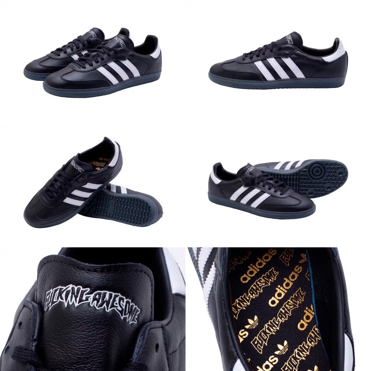 adidas Skateboarding by Fucking Awesome SAMBA “BLACK”が国内3月13日