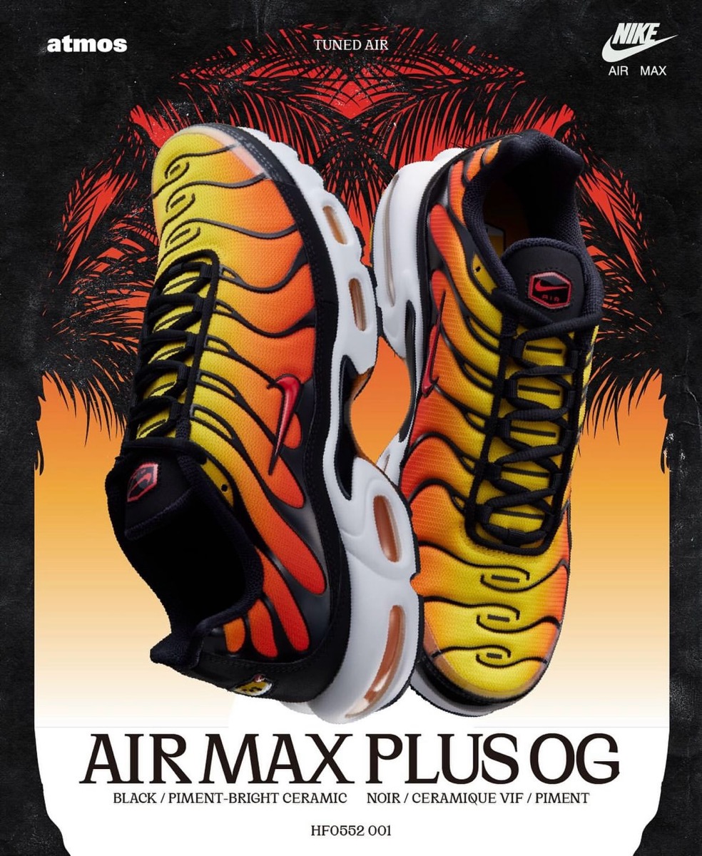 Nike Air Max Plus OG “Sunset”が国内8月1日より復刻発売［HF0552-001