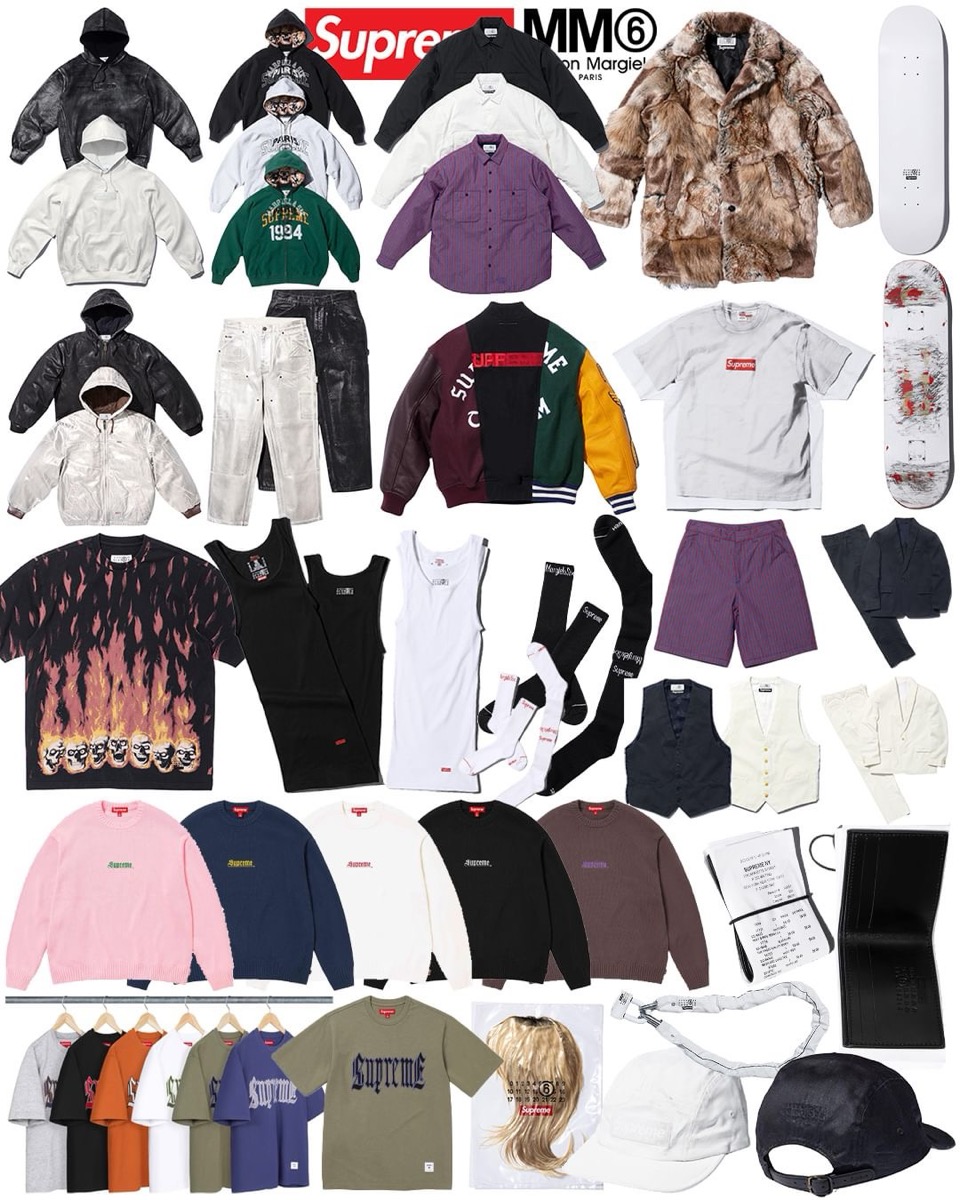 Supreme × MM6 Maison Margiela 24SS Week7が国内3月30日に発売予定