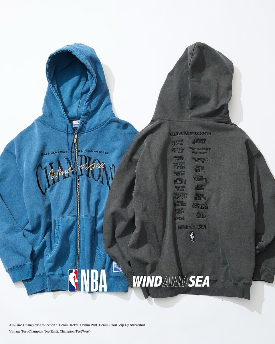 NBA × WIND AND SEA “ALL-TIME CHAMPIONS”が国内8月17日／8月18日より