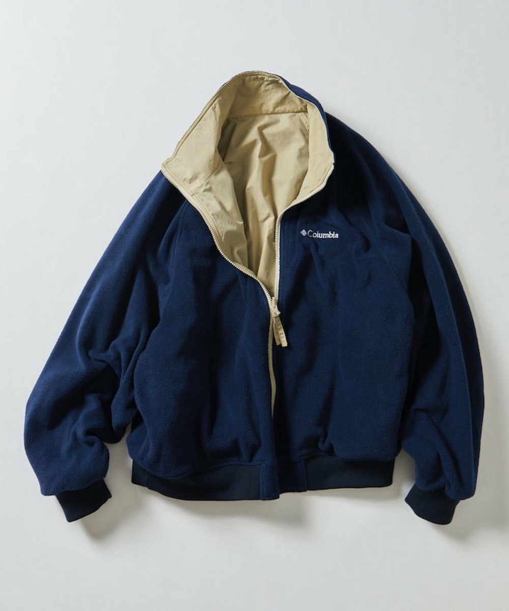 Columbia x FREAK'S STORE 24AW 別注 ナイロンフリース リバーシブル