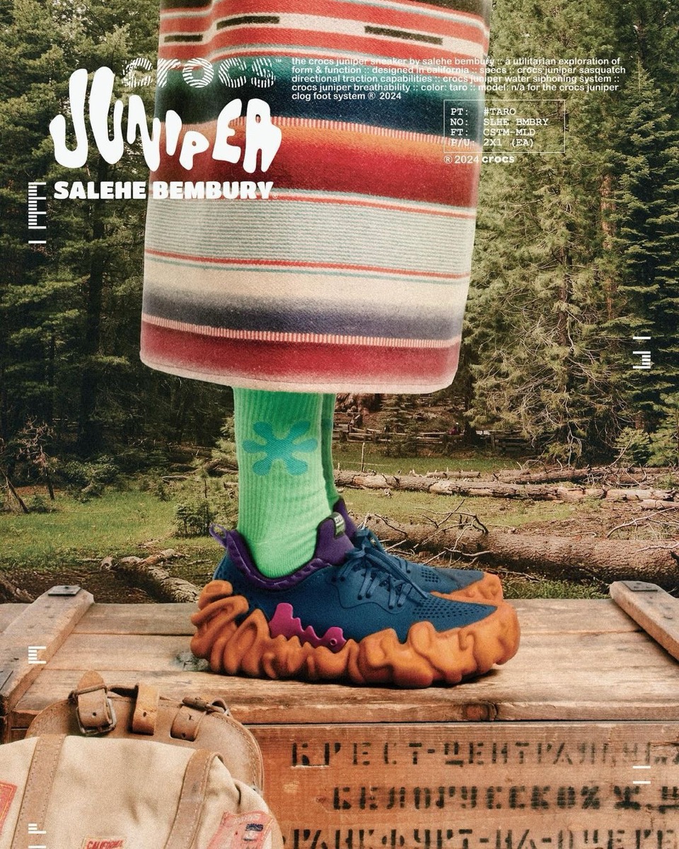 Salehe Bembury × Crocs 新型スニーカー『Juniper』の新色が国内11月20