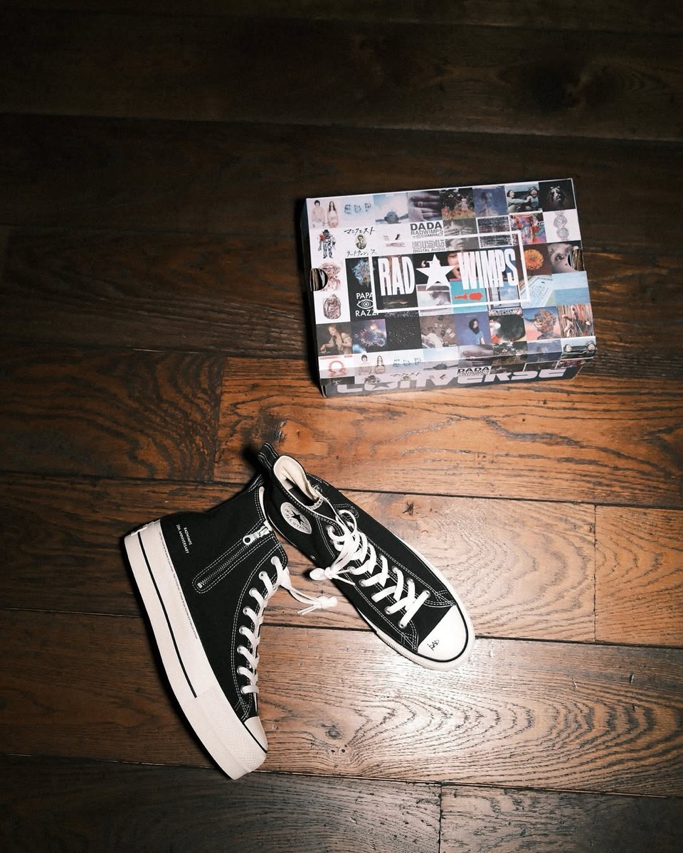RADWIMPS x atmos x CONVERSE ALL STAR Ⓡの二次WEB抽選が国内9月8日