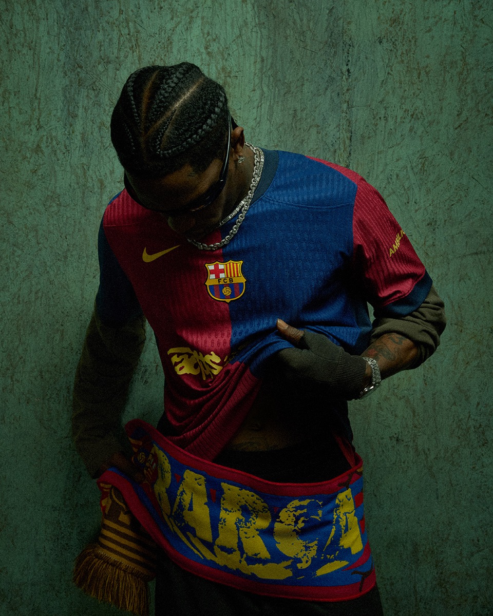 Travis Scott x FC Barcelona エル・クラシコ用コラボユニフォームが