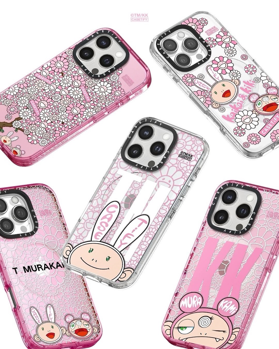 リサイクル CASETiFY 村上隆 スマホフィギュア ピンク ケースティファ