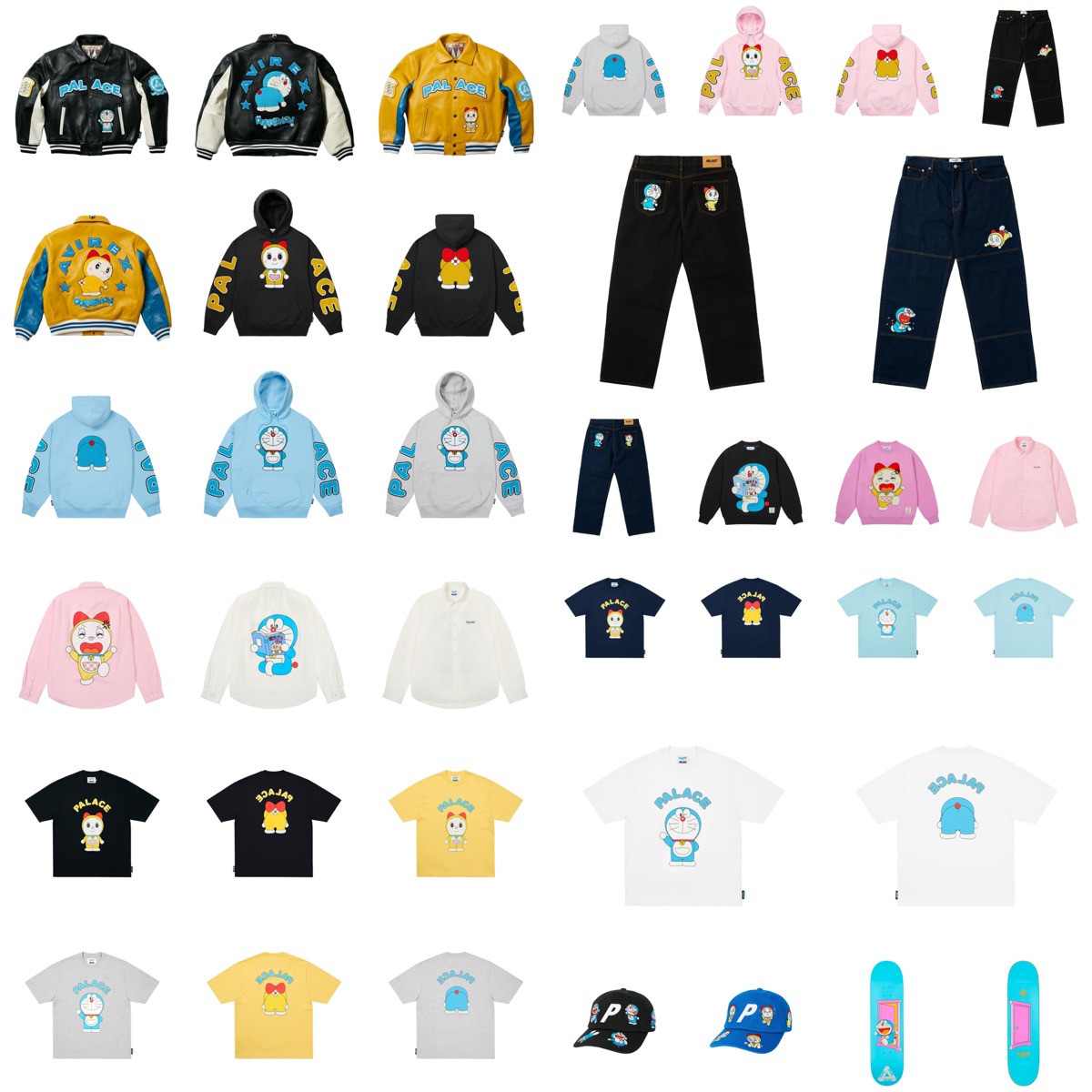 PALACE SKATEBOARDS x ドラえもん “AUTUMN 25” Week1が国内8月9日に