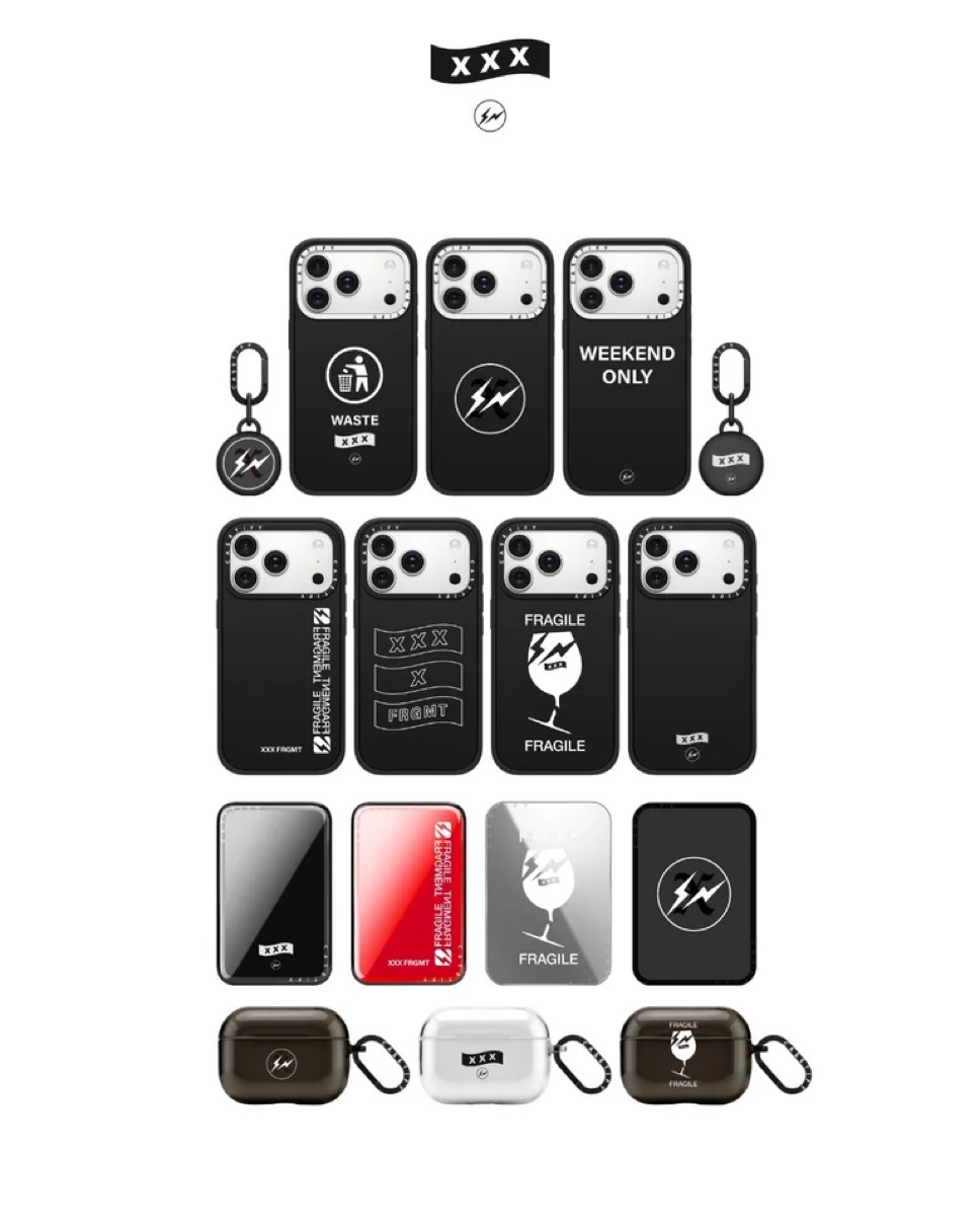 GOD SELECTION XXX x FRAGMENT x CASETiFY コラボテックアクセ第2弾が