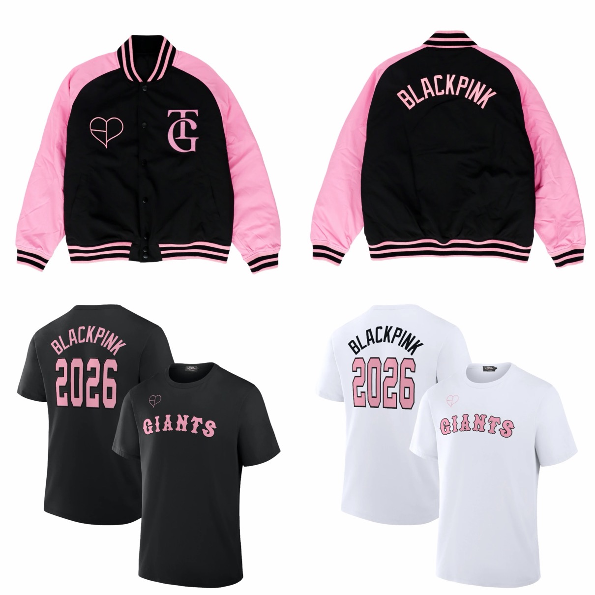 BLACKPINK x 読売ジャイアンツ＆FC東京 コラボグッズが国内1月8日より