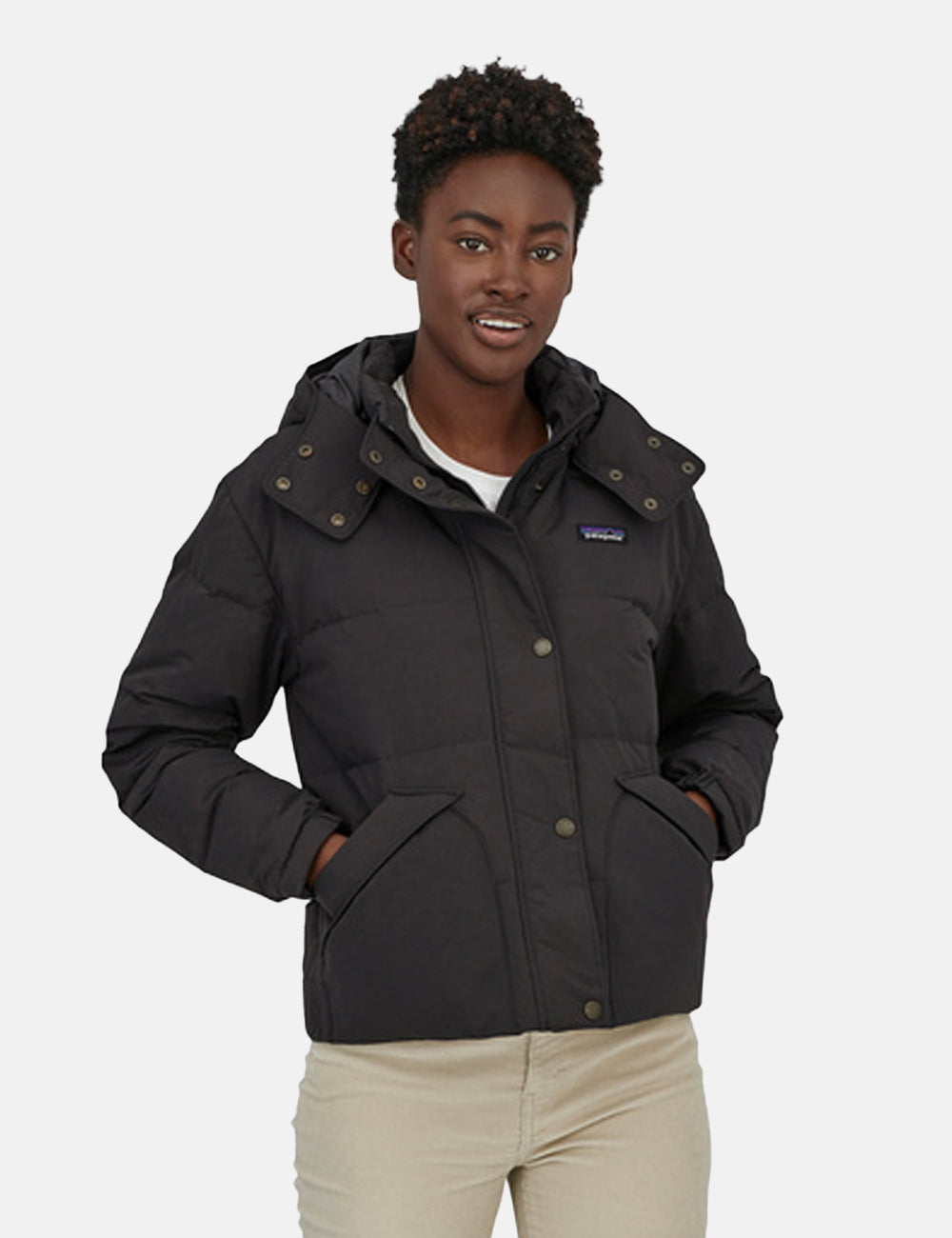 Patagonia Womens Downdrift Jacket - Black I Urban Excess. – URBAN