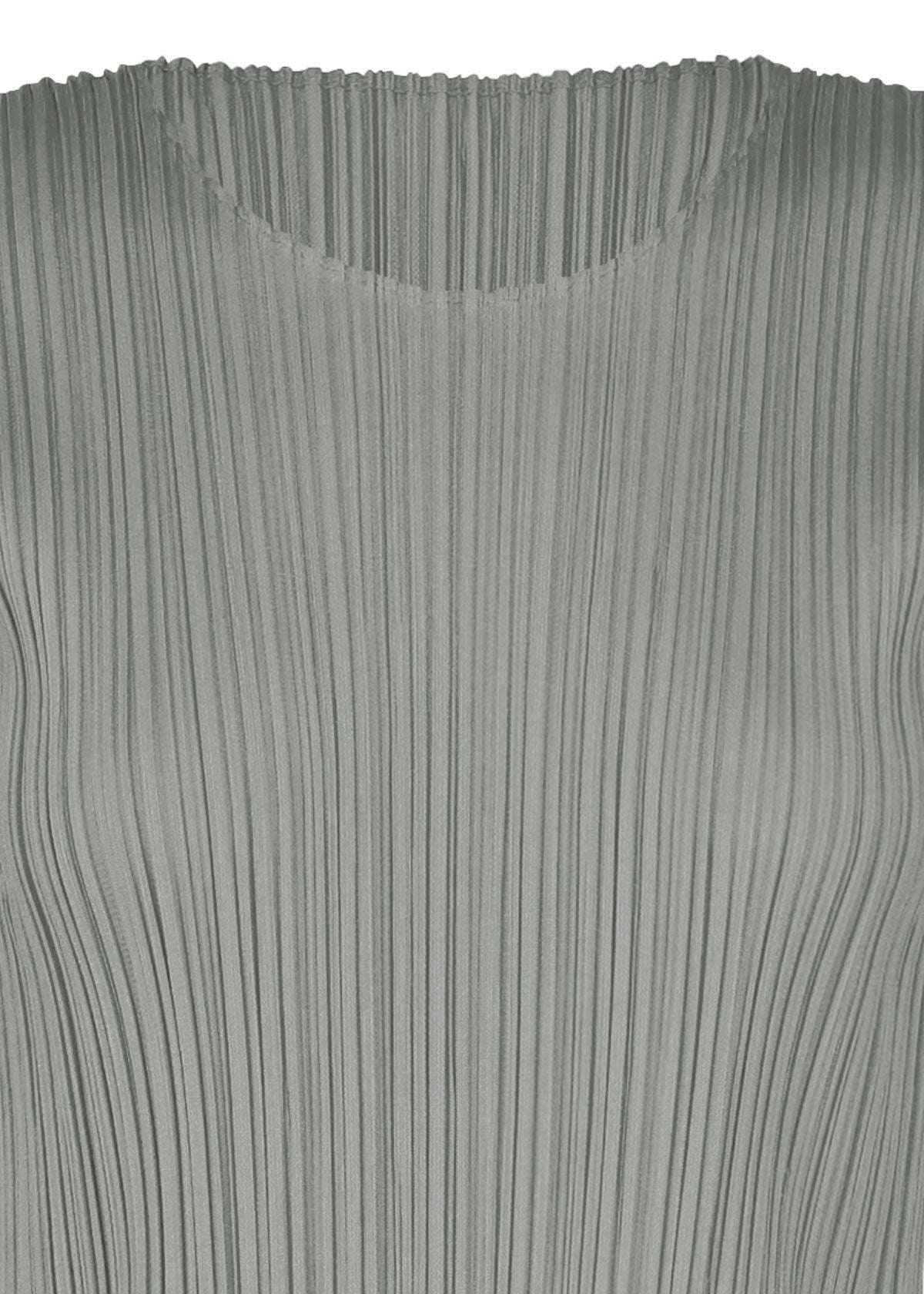 PLEATS PLEASE BASICS 半袖トップス ライトグレー BASICS – ISSEY
