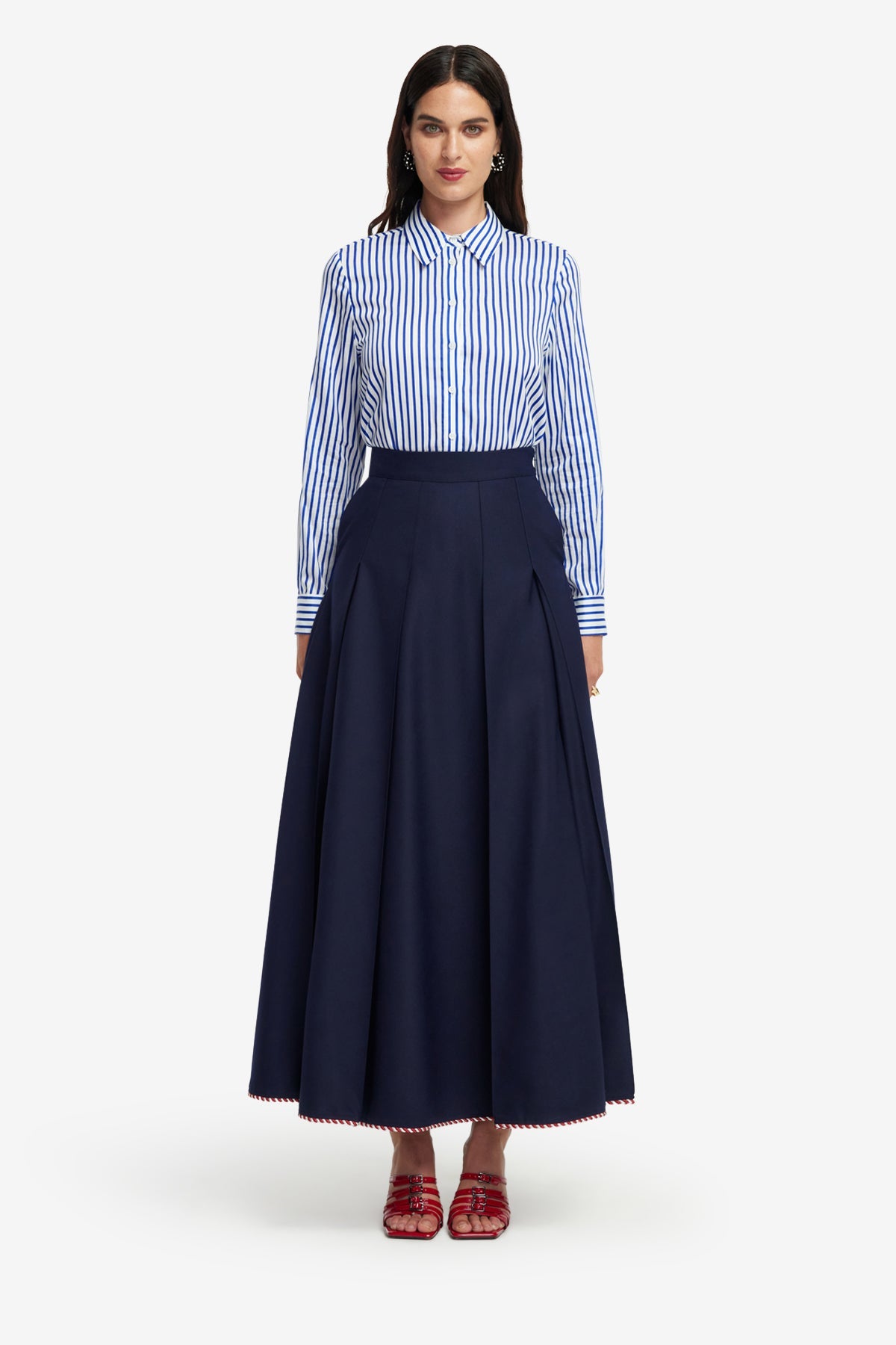 Joslin Maxi Skirt - Indigo – LEO LIN
