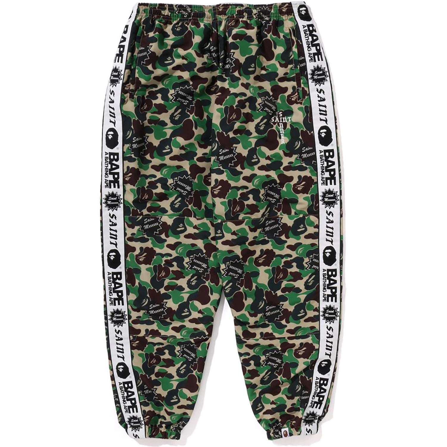BAPE X SAINT MXXXXXX ABC CAMO TRACK PANTS MENS – us.bape.com